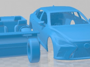 Lexus LS 500 H F Sport 2021 Printable Car 3D Принт Модель