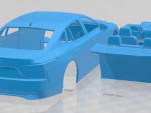 Lexus LS 500 H F Sport 2021 Printable Car 3D Print Model