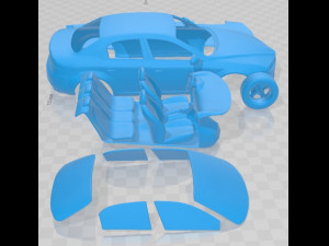Alfa Romeo 159 Sedan 2009 Printable Car 3D Print Model