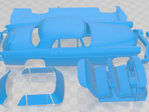 Lincoln Continental Mark II 1956 Printable Car Model do druku 3D