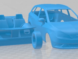 Seat Ibiza ST 2014 Printable Car 3D Baskı Modeli