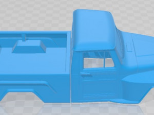 Jeep Willys F 75 1972 Printable Body Car 3D Принт Модель