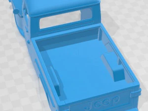 Jeep Willys F 75 1972 Printable Body Car 3D Print Model