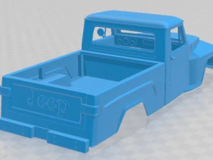 Jeep Willys F 75 1972 Printable Body Car 3D Print Model