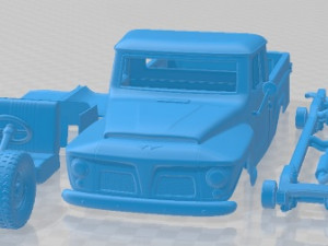 Jeep Willys F 75 1972 Printable Car Modelo de Impressão 3D