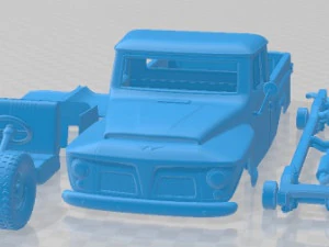Jeep Willys F 75 1972 Printable Car 3D Print Model