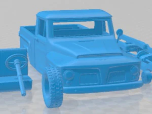 Jeep Willys F 75 1972 Printable Car 3D Print Model
