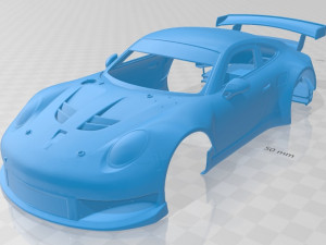 Porsche 911 Carrera 991 RSR 2013 Printable Body Car 3D 프린트 모델