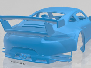 Porsche 911 Carrera 991 RSR 2013 Printable Body Car 3D प्रिंट मॉडल
