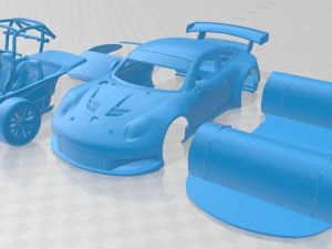 保时捷 911 Carrera 991 RSR 2013 可打印汽车 3D 打印模型