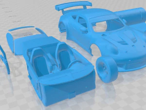 Porsche 911 Carrera 991 RSR 2013 Printable Car 3D Print Model
