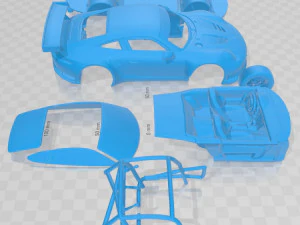 Porsche 911 Carrera 991 RSR 2013 Printable Car 3D Print Model