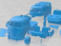 Volkswagen T1 Camper Trailer Printable 3D प्रिंट मॉडल