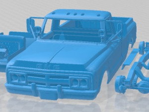 GMC 2500 1970 Printable Car 3D Print Model