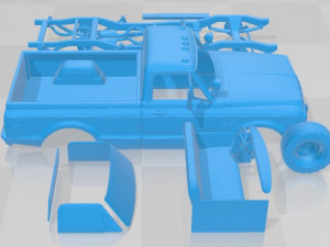 GMC 2500 1970 Printable Car Modèles 3D en vedette
