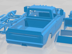 GMC 2500 1970 Printable Car Modèles 3D en vedette