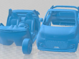 Smart EQ Fortwo Cabrio 2020 可打印汽车 3D 打印模型