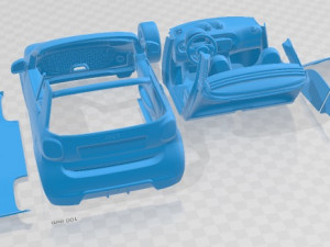 Smart EQ Fortwo Cabrio 2020 Printable Car 3D Принт Модель