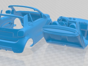 Smart EQ Fortwo Cabrio 2020 Printable Car 3D Принт Модель