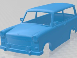 Trabant 601 kombi 1975 Cetak Body Mobil Model Cetak 3D