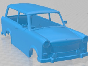 Trabant 601 kombi 1975 Printable Body Car 3D Print Model