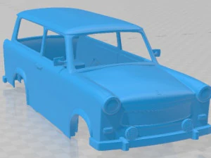 Trabant 601 kombi 1975 Printable Body Car 3D Print Model