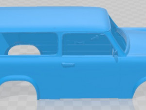 Trabant 601 kombi 1975 Printable Body Car 3D Print Model