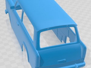 Trabant 601 kombi 1975 Printable Body Car 3D Print Model
