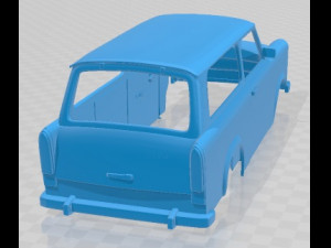 Trabant 601 kombi 1975 Printable Body Car 3D Print Model