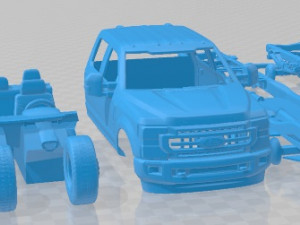 F550 Super Duty Crew Cab 2022 Printable Car 3D 프린트 모델