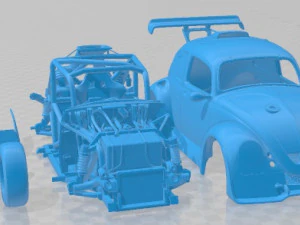 Volkswagen Fun Cup Printable Car 3D Print Model