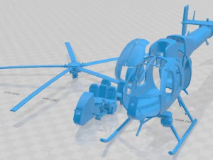 MD 520N V9 Notar Printable Helicopter 3D Print Model
