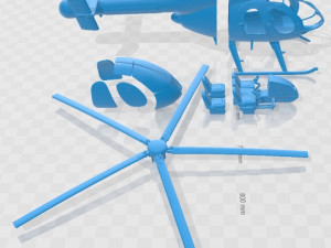 MD 520N V9 Notar Printable Helicopter 3D Принт Модель