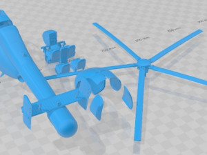 MD 520N V9 Notar Printable Helicopter 3D Принт Модель