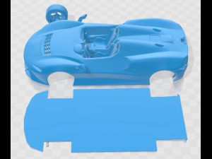 McLaren Elva Sport Hypercar Printable Car Modello di stampa 3D