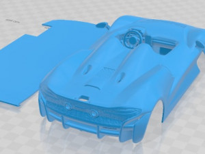 McLaren Elva Sport Hypercar Printable Car Modello di stampa 3D