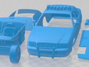 Crown Victoria Police Car 1999 Printable Car 3D Print Model