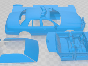 Crown Victoria Police Car 1999 Printable Car 3D Принт Модель