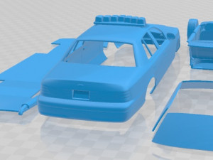 Crown Victoria Police Car 1999 Printable Car 3D Принт Модель