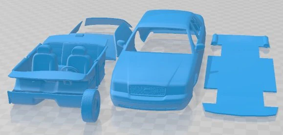 Crown Victoria 1999 Printable Car 3D Print Model .c4d .max .obj .3ds .fbx .stl .blend