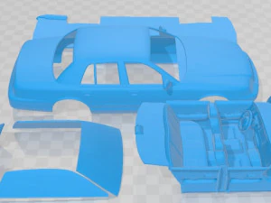 Crown Victoria 1999 Printable Car 3D Print Model