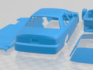 Crown Victoria 1999 Printable Car 3D Print Model