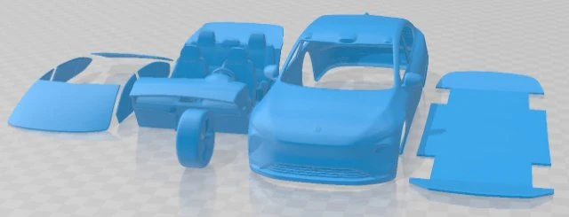 Nio ET7 2021 Printable Car 3D Print Model .c4d .max .obj .3ds .fbx .stl .blend 