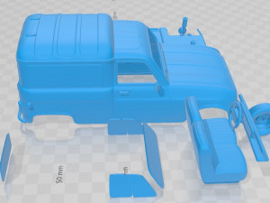 Renault 4 F4 1974 Printable Van 3D Print Model