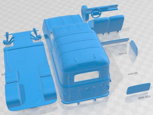 Renault 4 F4 1974 Printable Van 3D Print Model