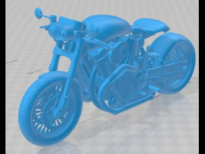 Custom Motorcycle Printable 3D Print Model