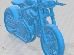 Custom Motorcycle Printable 3D Принт Модель
