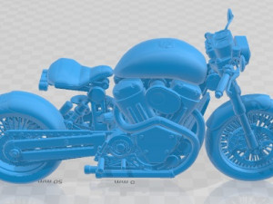 Custom Motorcycle Printable 3D Принт Модель