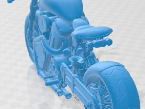 Custom Motorcycle Printable 3D Print Model