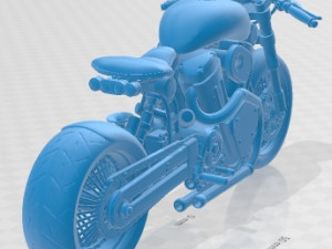 Custom Motorcycle Printable 3D Принт Модель